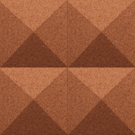 Granorte 3DForms Pyramid Terracotta 300